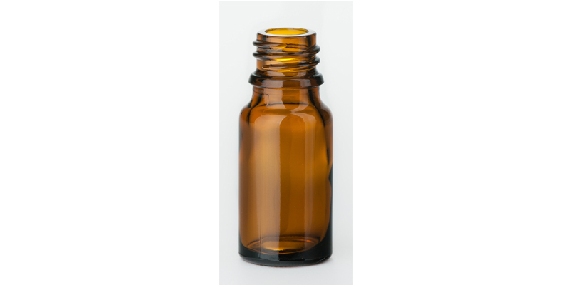 10 ml dropper bottle H: 60,7 mm, amber