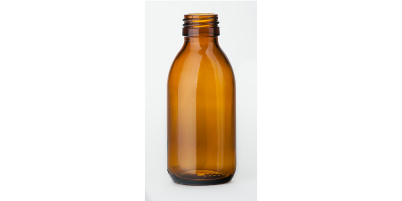 150 ml syrup bottle, amber
