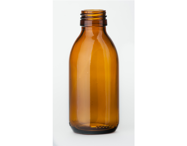 150 ml syrup bottle, amber