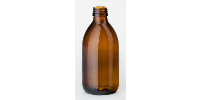 300 ml syrup bottle, amber