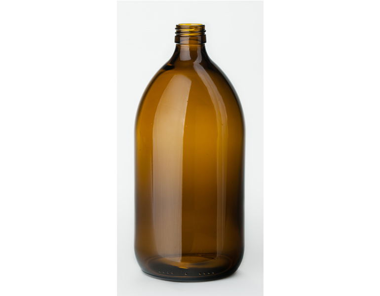 1000 ml syrup bottle, amber